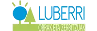 Lutxana Arraun Elkartearen babesle ofiziala den Luberri Obrak eta Zerbitzuak enpresaren logotipoa